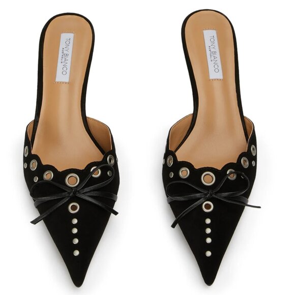 Tony Bianco Shoes - [NEVER WORN] Tony Bianco - Kae Black Suede Heels